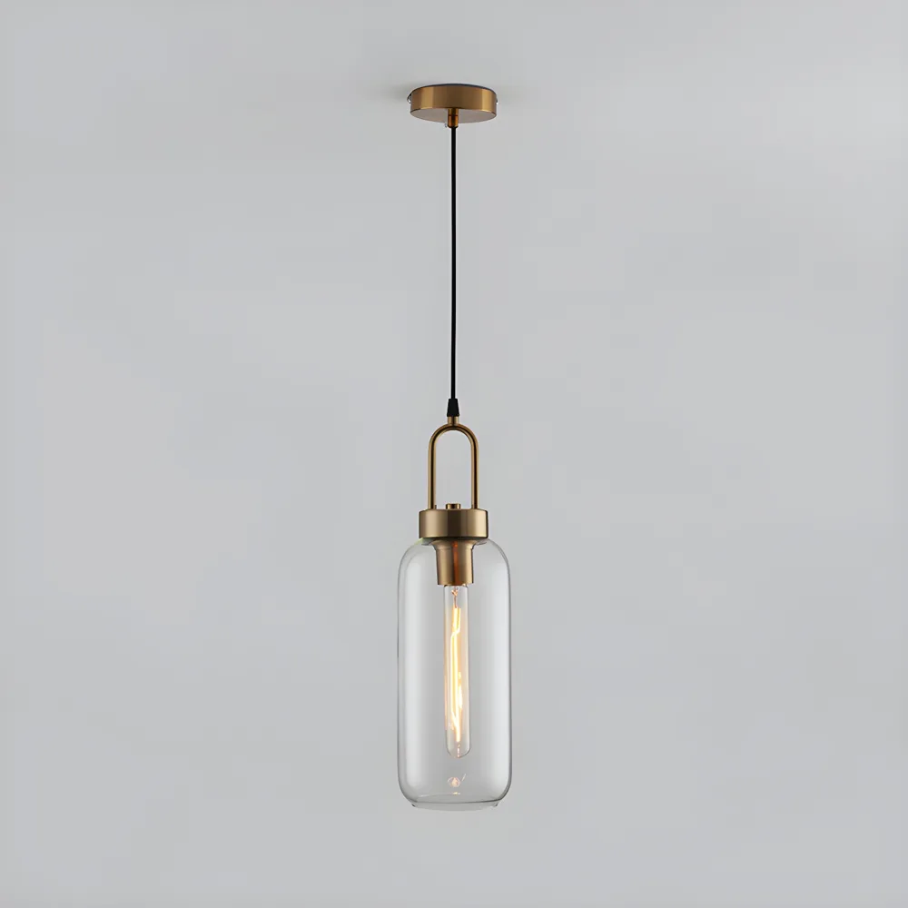 Clear 1-Light Glass Canister