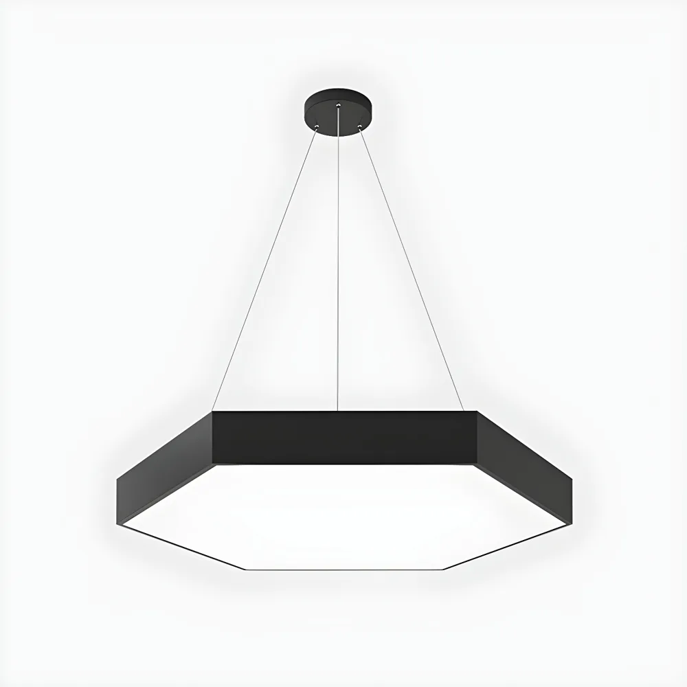 Black 1-Light Acrylic Geometric