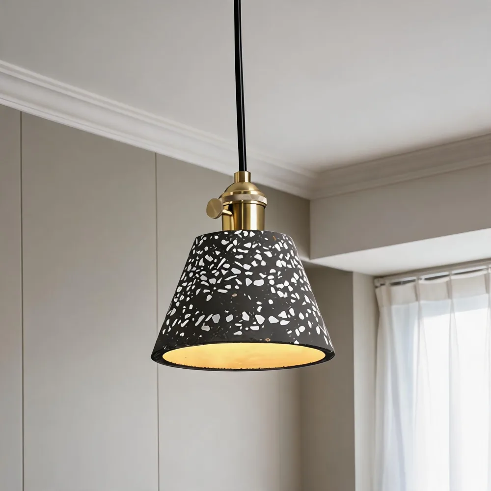 Blue 1-Light Stone Geometric
