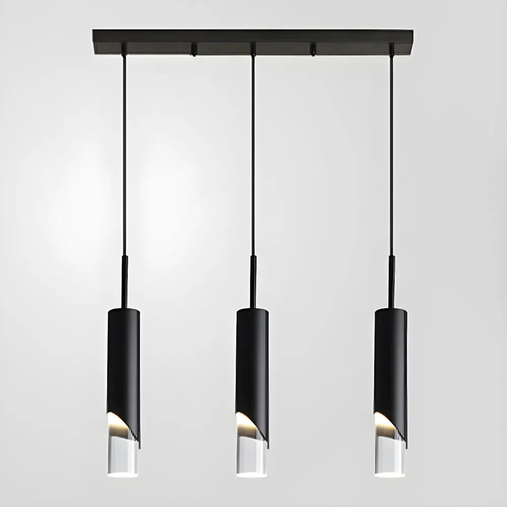 Gold 1-Light Acrylic Cylinder
