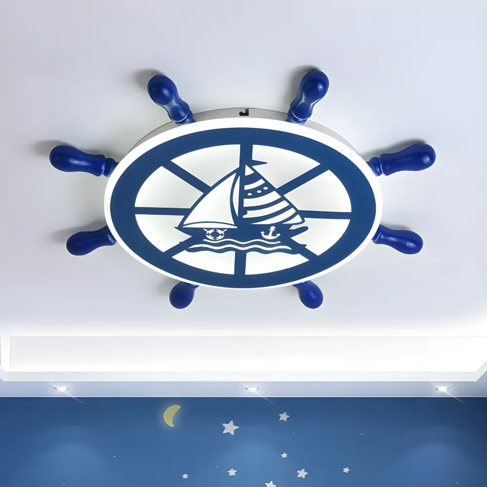 White 3-Light Acrylic Flush Mount Lights