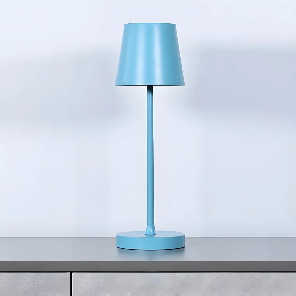 Beige 1-Light Aluminum Table Lamp