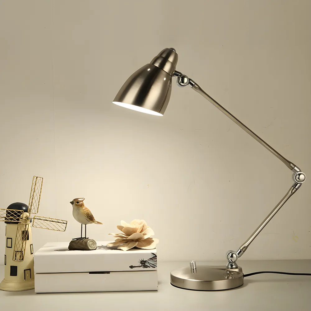 Nickel 1-Light Metal Table Lamps