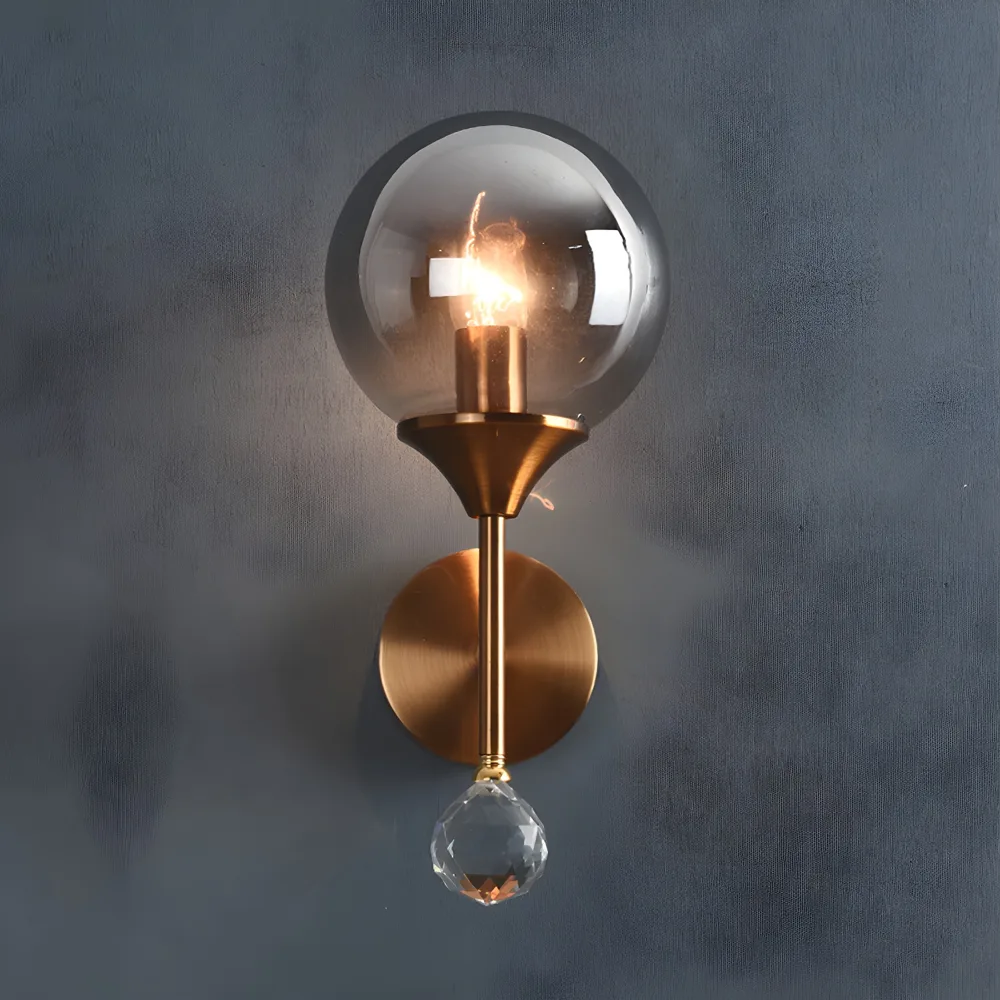 Clear 1-Light Glass Globe
