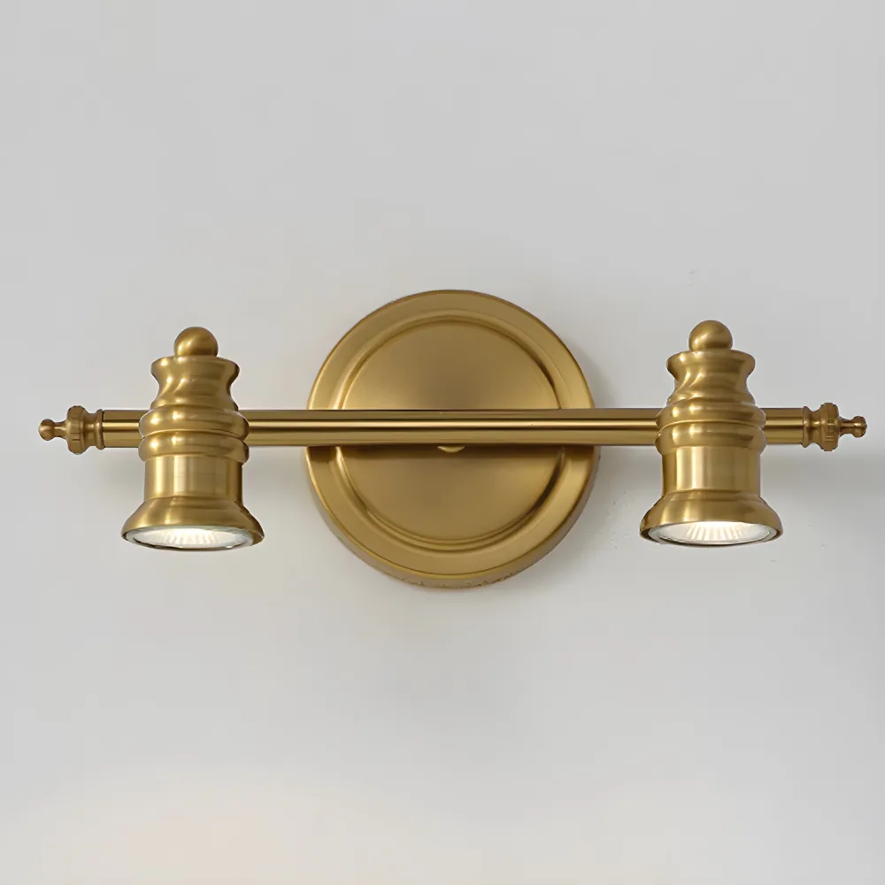 Brass 2-Light Vintage Brass Bell Shape
