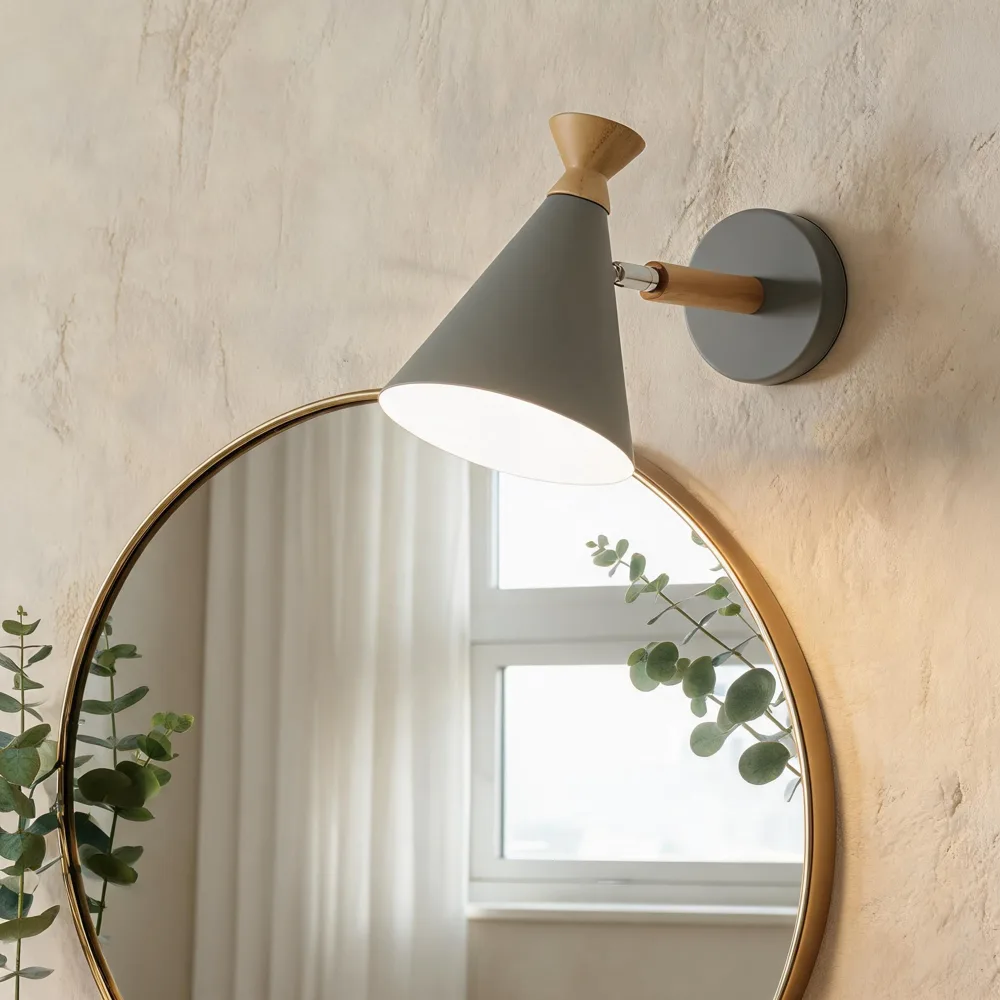 Black 1-Light Metal Cone