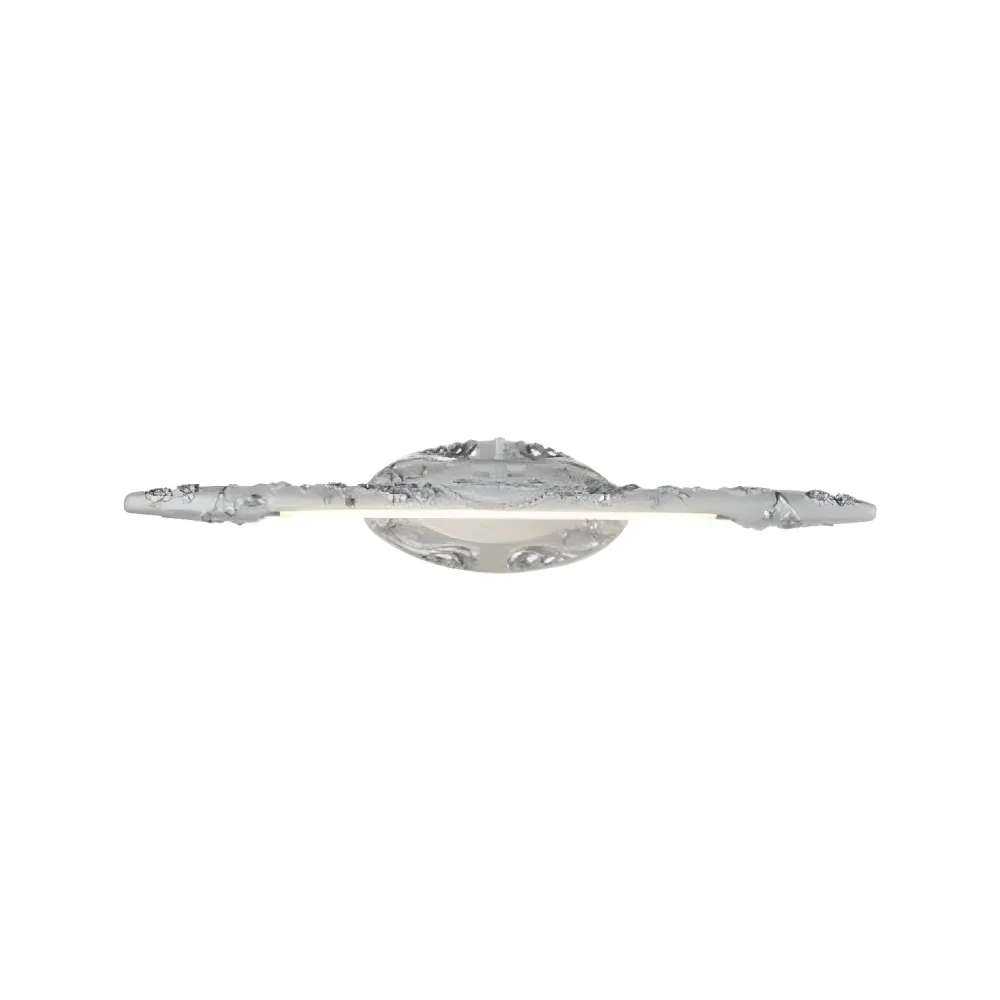 Silver 1-Light Glass Cylinder