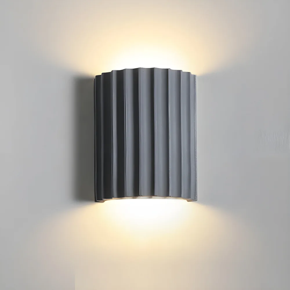 Gray 2-Light Resin Geometric