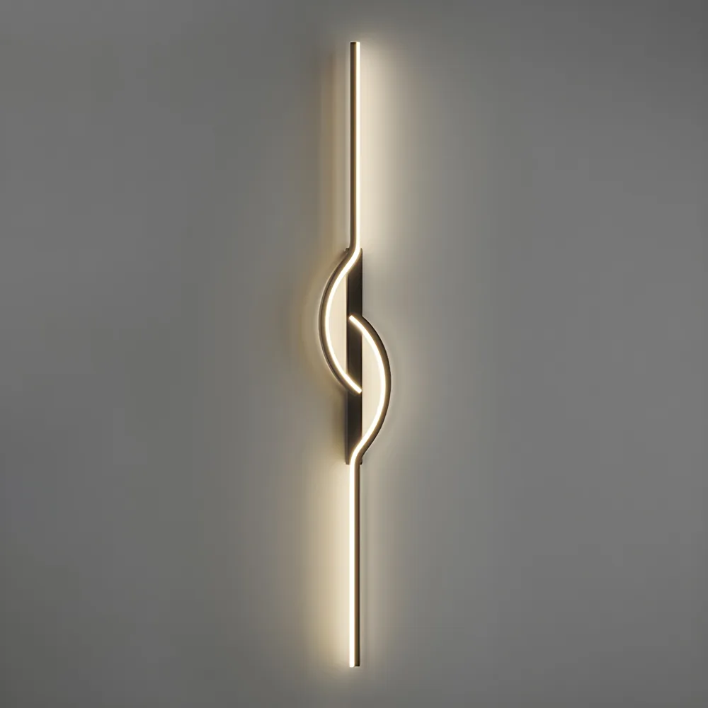 Black 2-Light Silicone Linear