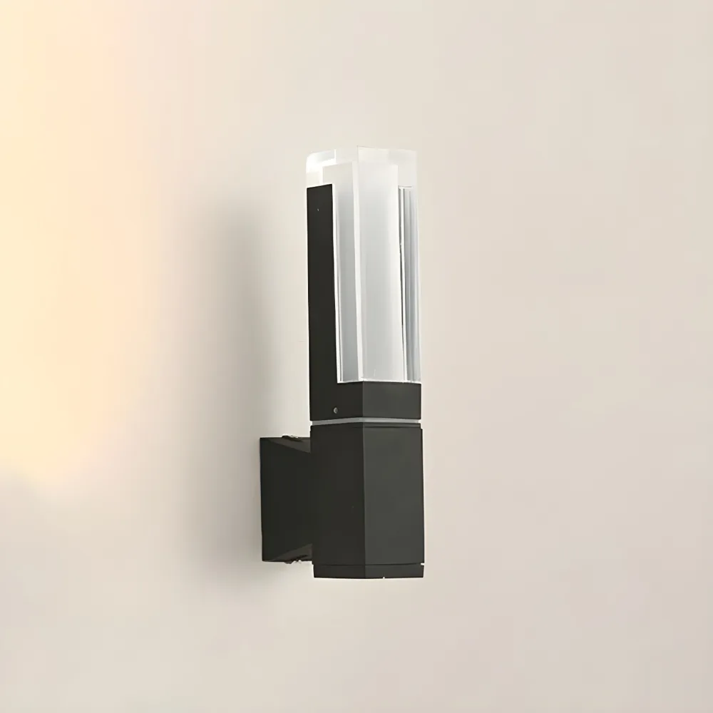 Black 1-Light Acrylic Geometric