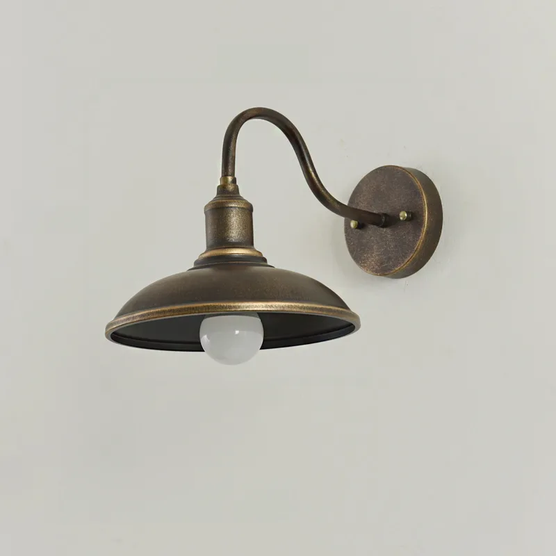 Gold 1-Light Iron Gooseneck