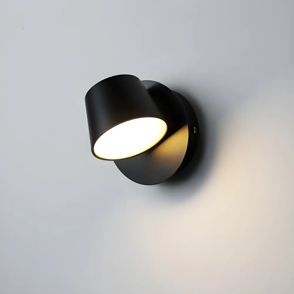 White 1-Light Acrylic Reading Wall Sconce