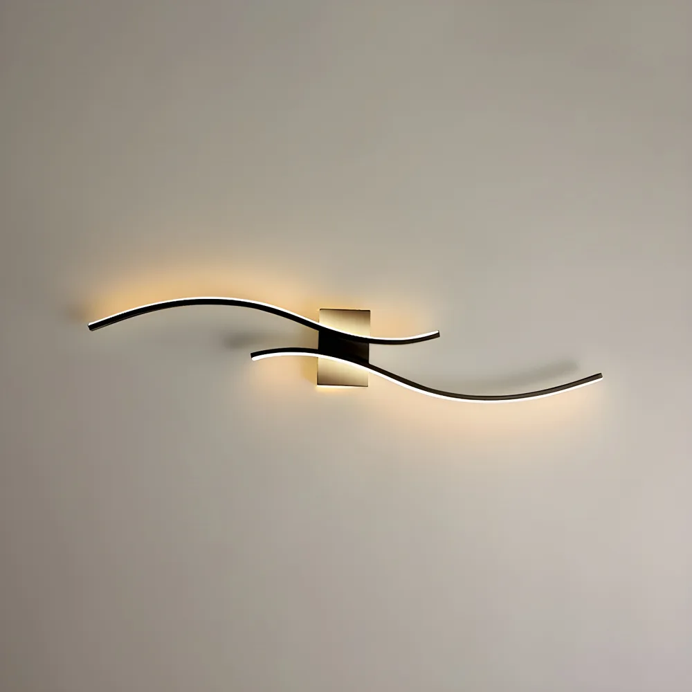 Black 2-Light Acrylic Linear