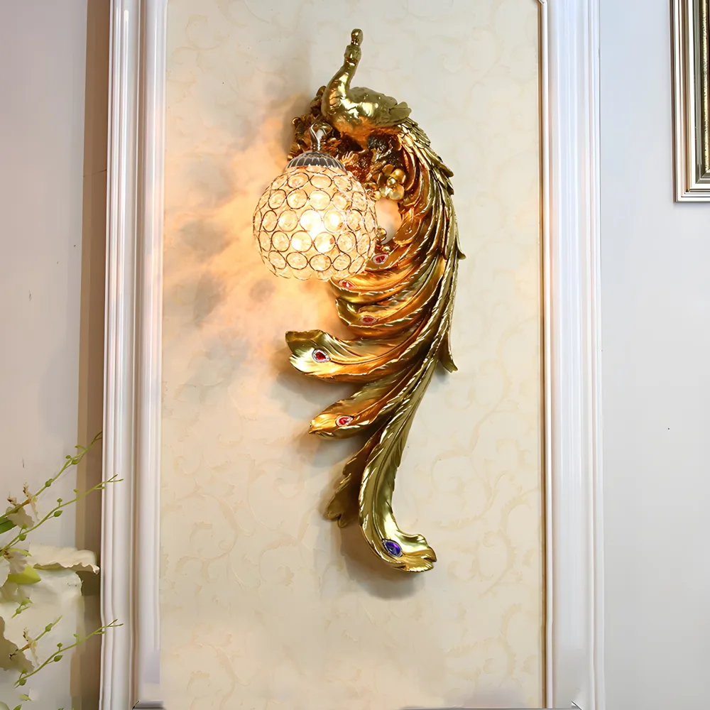Gold 1-Light Crystal Novelty