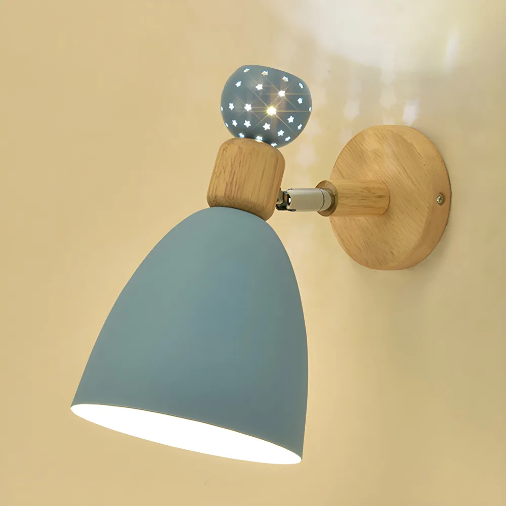 White 2-Light Metal Standard Wall Light