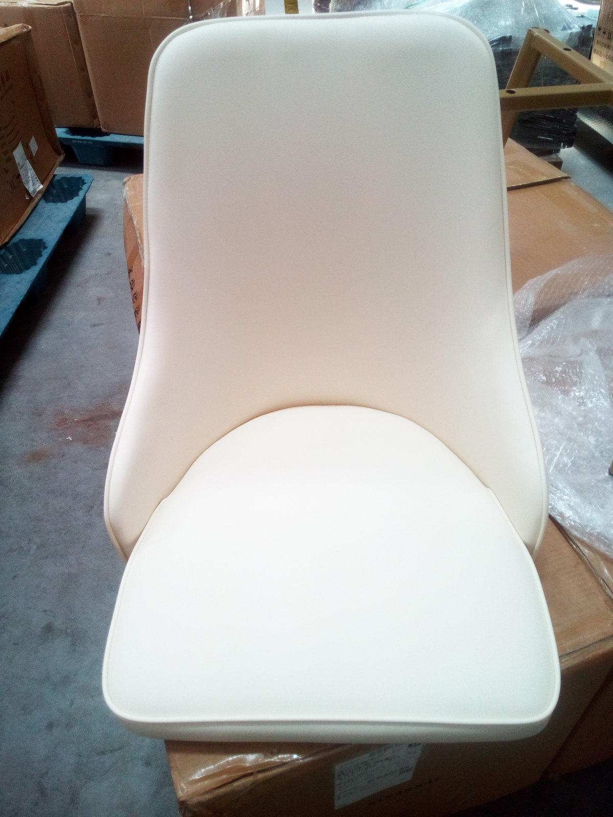 Cream dining chairs, one-piece sets — Opened on our floor