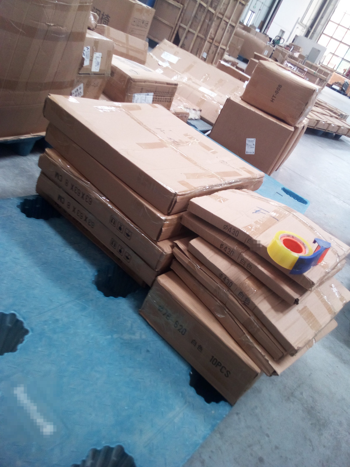 Dining tables, 60 and 120 cm as received — shipping record SR-2026-080