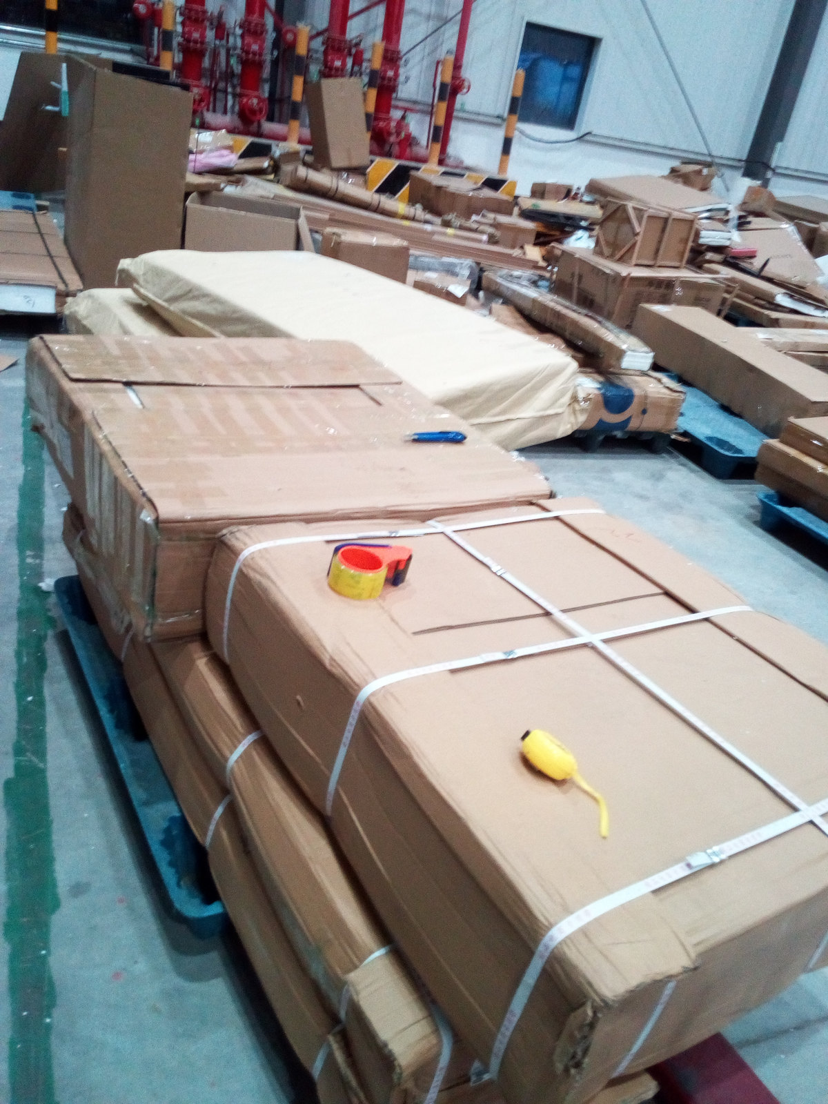 Folding sofa bed as received — shipping record SR-2026-066