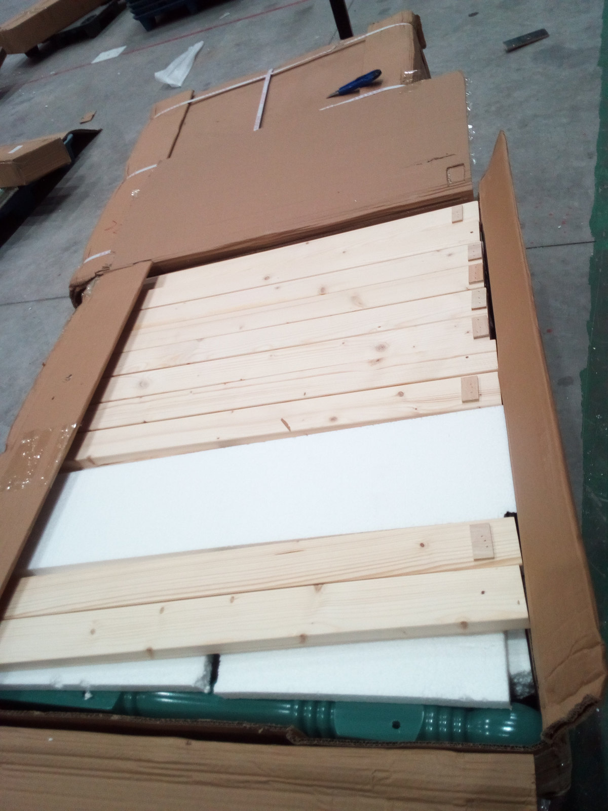 Folding sofa bed — Opened on our floor