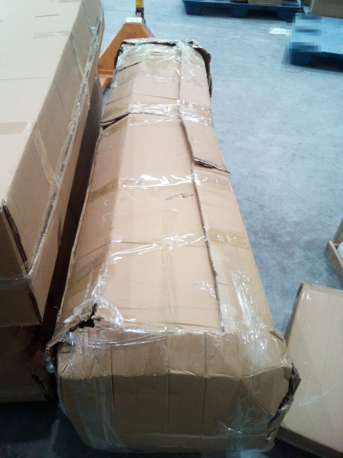 TV stand and entertainment unit as received — shipping record SR-2026-053