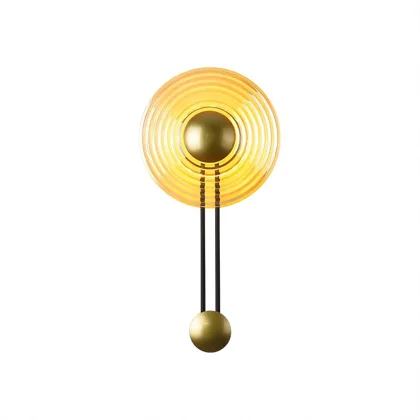 Golden/amber 1-Light Glass Wall