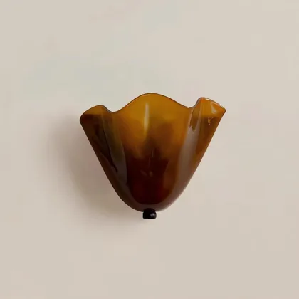 Amber 2-Light Milk Glass Sconce