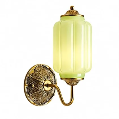 Gold and Jade Green Sconce