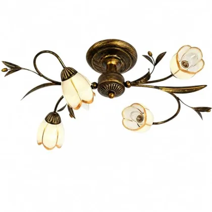 19.7 Inch 4-Light Branch Shaped Ceiling Lights, Creative Retro