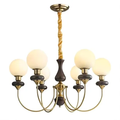 Walnut Chandelier
