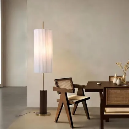 Vintage Floor Lamp, Wabi-sabi Style Floor Standing Light with