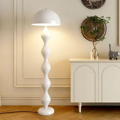 Unique Floor Lamp with Modern Iron Shade and Foot