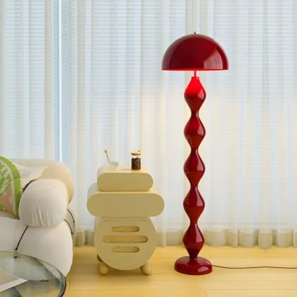 Unique Floor Lamp with Modern Iron Shade and Foot