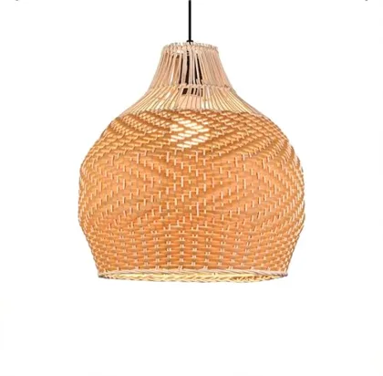 Wabi-Sabi Fuigu Art Chandelier 13.8 inches Creative Art Hand-Woven