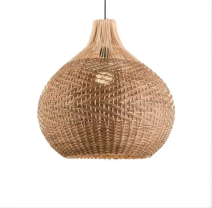 Wabi-Sabi Fuigu Art Chandelier 13.8 inches Creative Art Hand-Woven