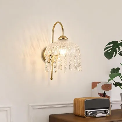 1-Light Crystal Sconce
