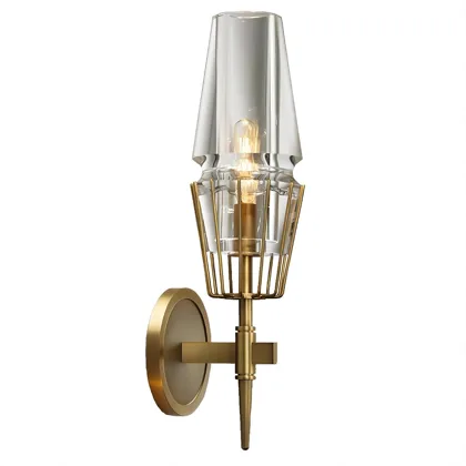 Bronze color 1-Light Glass Wall
