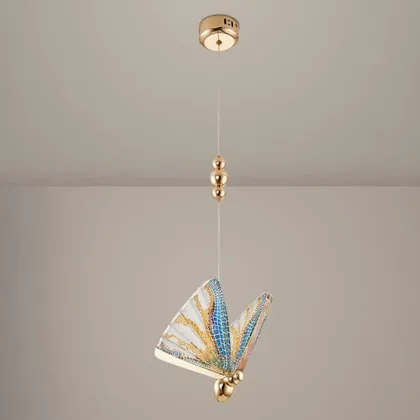 Multicolor 1-Light Acrylic Pendant