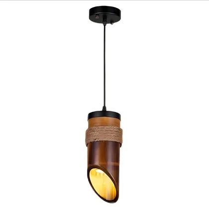 Bamboo 1-Light Iron Pendant
