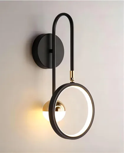 Black 2-Light Acrylic Wall