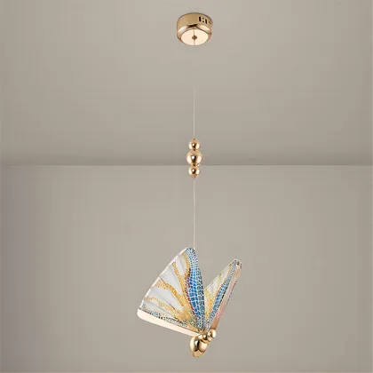 Multicolor 1-Light Acrylic Pendant
