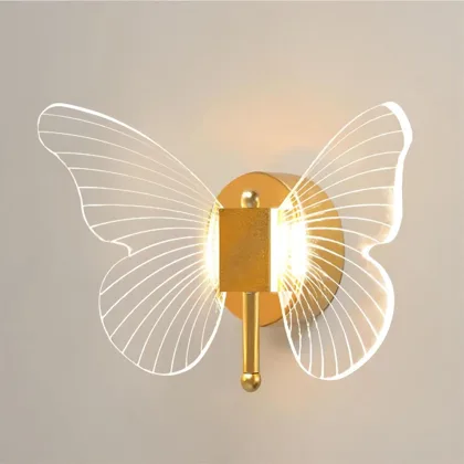 Gold 2-Light Acrylic Wall