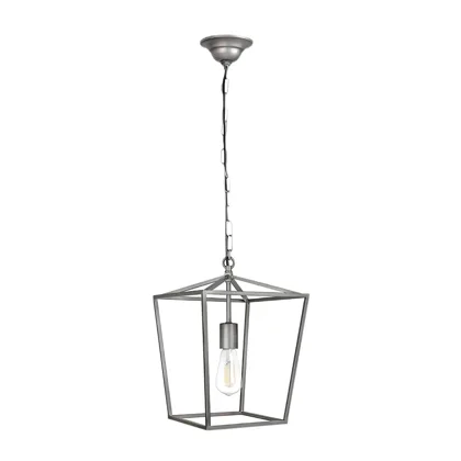 Chrome 1-Light Metal Pendant