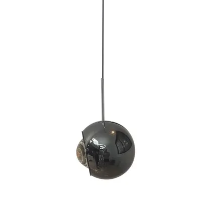 Black 1-Light Iron Chandelier