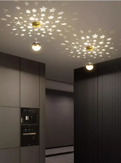 Black 1-Light Iron Chandelier