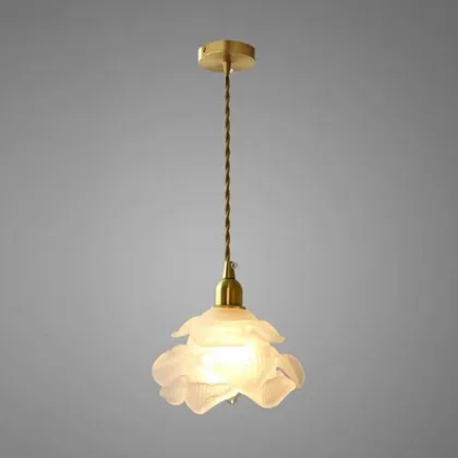 1-Light Brass Chandelier