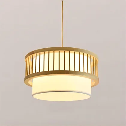 3-Light Wood Pendant