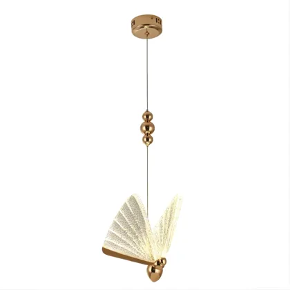 Clear 1-Light Acrylic Pendant