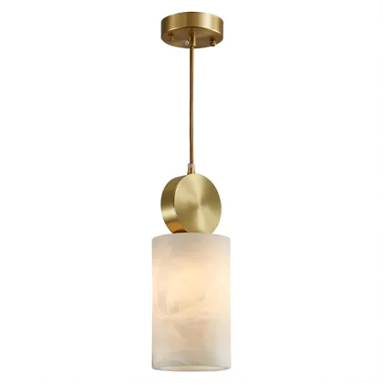 Cylinder 1-Light Copper Pendant