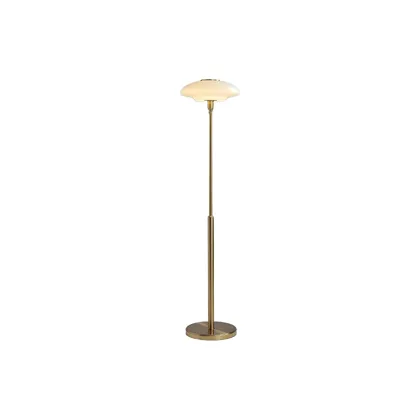 Gold 1-Light Glass Floor Lamp