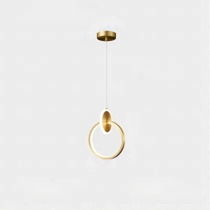 Gold 1-Light Silicone Chandelier